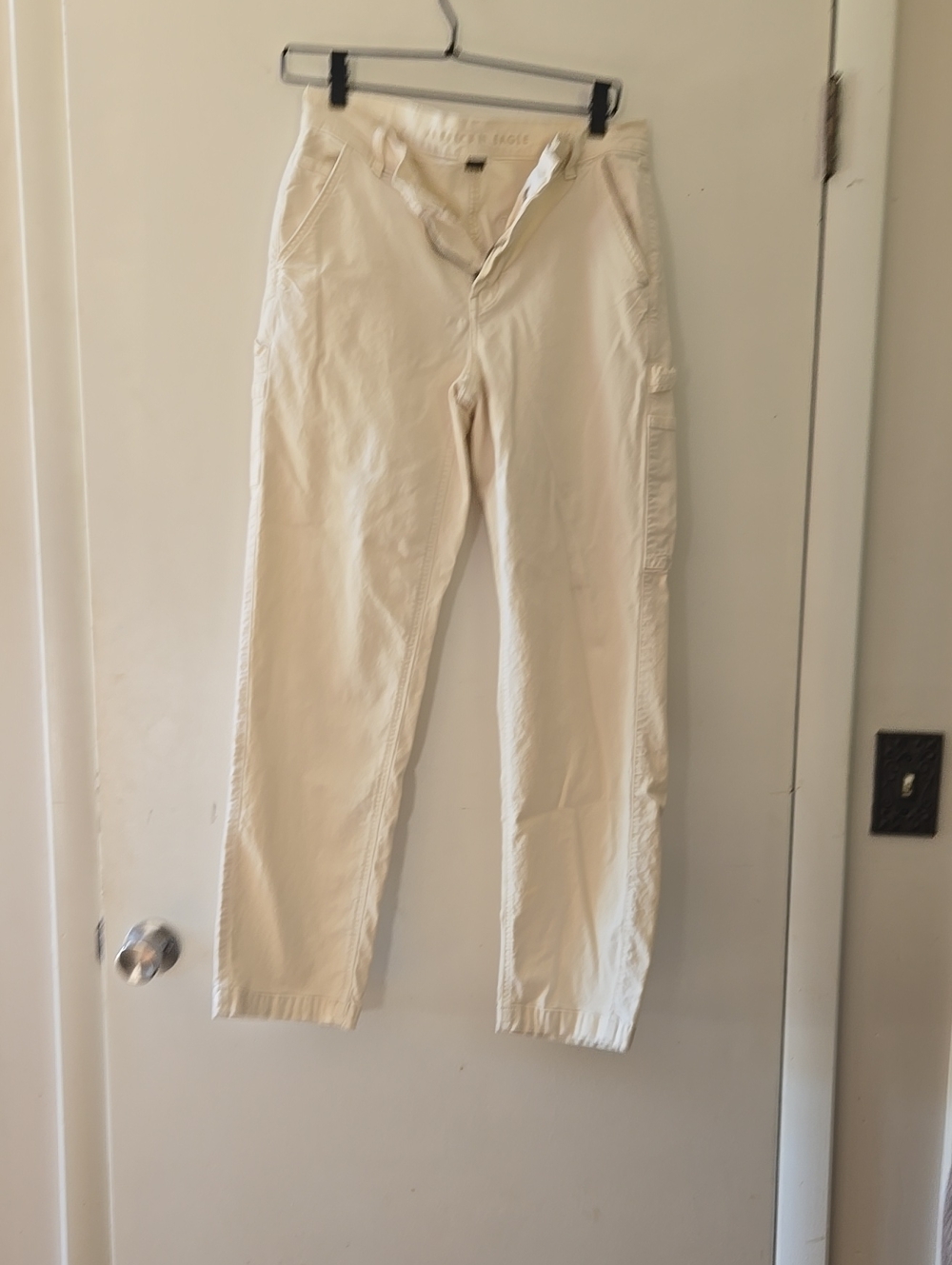Cream Casual Utility Pants